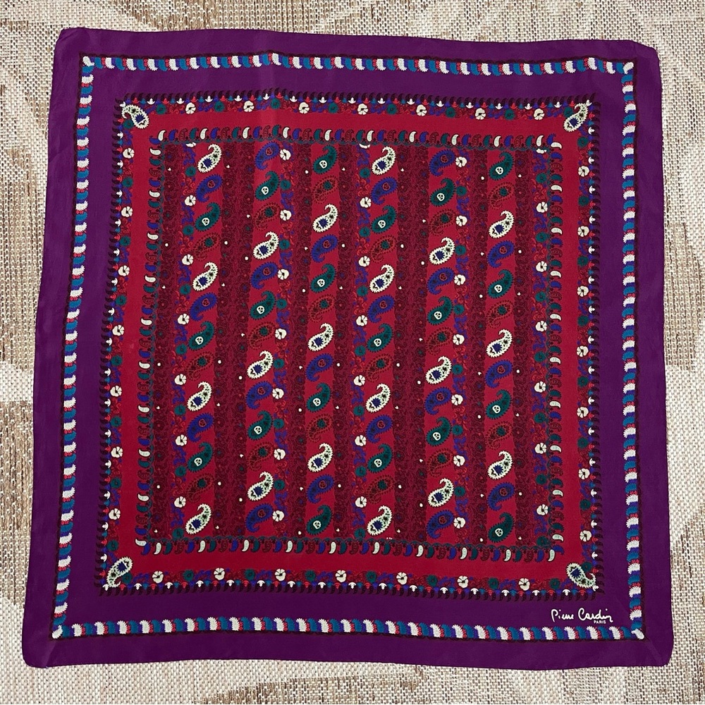 Pierre Cardin Paris All Silk Scarf